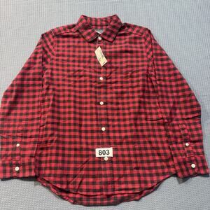 The‎ Children's Place Dad Matching Short Sleeve Plaid Shirt Boy's Sz L Brand New